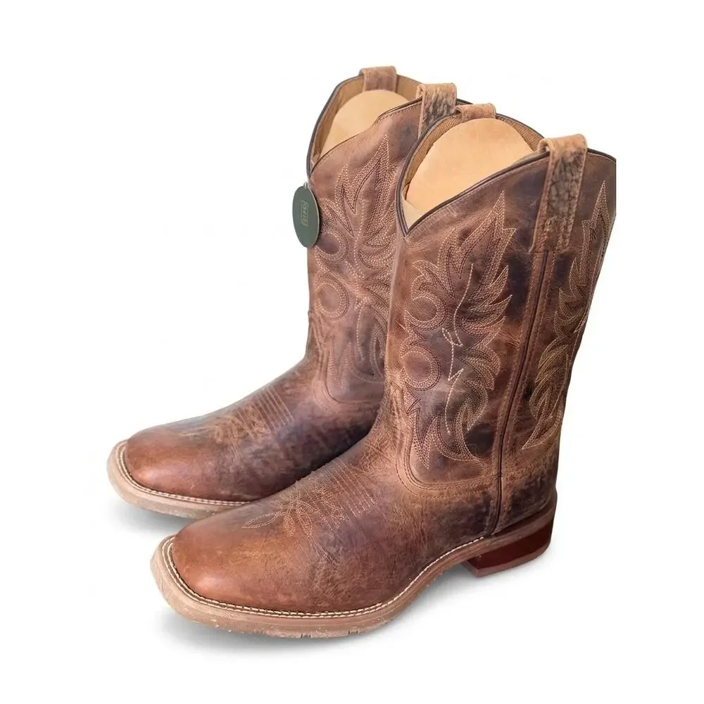 Laredo Mens Durant Block Heel Cowboy Boots 9.5